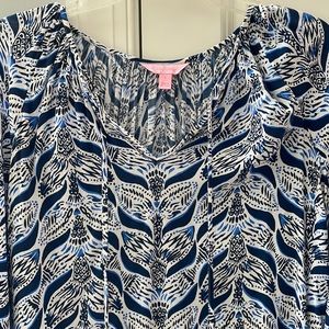 Lilly Pulitzer blue and white top! Very cute!